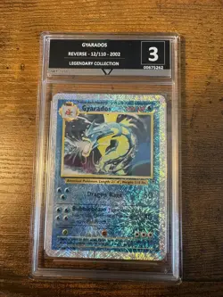 2002 Pokemon Legendary Collection Gyarados 12/110 Reverse Holo Foil Get Graded 3 - Image 1
