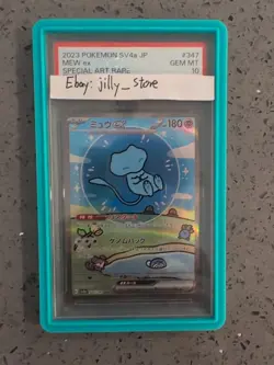 MEW EX - PSA 10 - 2023 POKEMON SCARLET & VIOLET - SV4A JP #347 SPECIAL ART RARE - Image 1