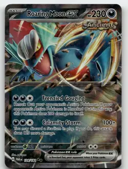 ROARING MOON EX 124/182 DOUBLE RARE PARADOX RIFT POKEMON NEAR MINT - Image 2