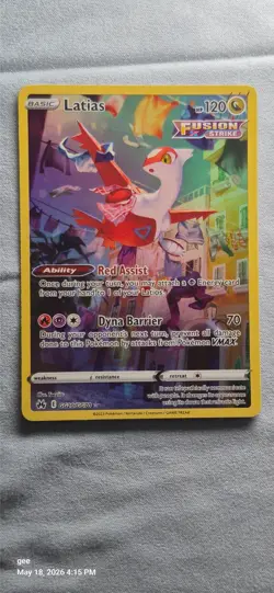 Pokemon Latias Fusion strike GG20/GG70 2023 near mint (video inc) slab included - Image 4