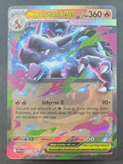 Mega Charizard X ex 013/094 Double Rare Phantasmal Flames Pokemon TCG - Image 1