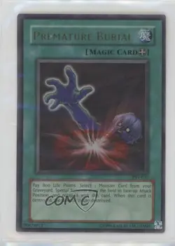 Premature Burial Ultra Rare Unlimited YuGiOh Pharaoh's Servant #PSV-037 2002 - Image 1