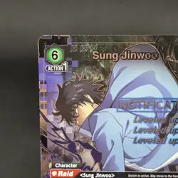 Union Arena: SOLO LEVELING Sung Jinwoo UE17BT/SLG-1-049 Super Rare 1-Star NM-MT - Image 5