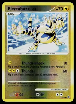 Pokemon Card - Electabuzz Secret Wonders 87/132 Reverse Holo Common - Image 1