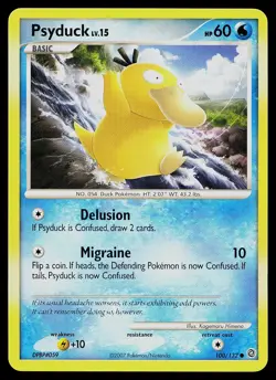Pokemon Card - Psyduck Secret Wonders 100/132 Common - Image 1