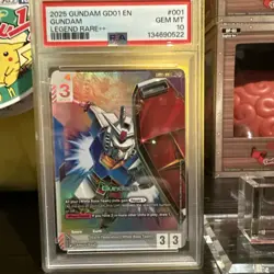 Gundam Card Game - Newtype Rising - Gundam GD01-001 LR++ English - PSA 10 - Image 4