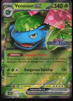 Venusaur ex (Stellar Crown Stamp) Double Rare Miscellaneous Cards & Products 001 - Image 1