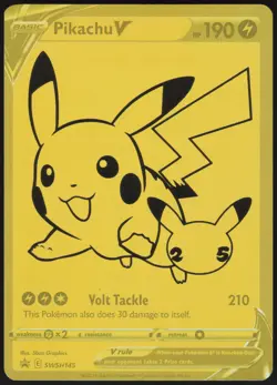 Pikachu V Promo SWSH: Sword & Shield Promo Cards SWSH145 NM - Image 1