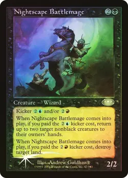 Planeshift MTG FOIL Nightscape Battlemage Magic - Image 1