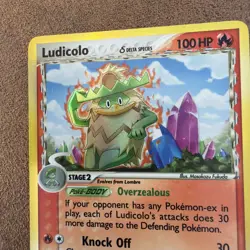 Ludicolo Delta Species Holo 6/100 Crystal Guardians R2006 Pokemon Card LP - Image 2