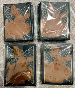 Pokemon Shining Fates Eevee Sleeves 4 Pack Bundle 260 Sleeves Total - Image 1