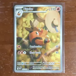 Pokemon TCG Pignite 097/086 SV: White Flare Illustration Rare - Image 1