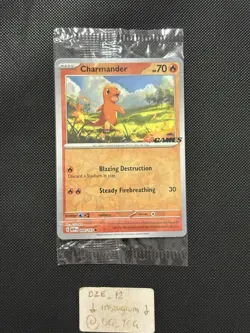 SEALED EB GAMES PROMO - Pokemon ENGLISH 151 - Charmander - 004/165 - MINTY - Image 1