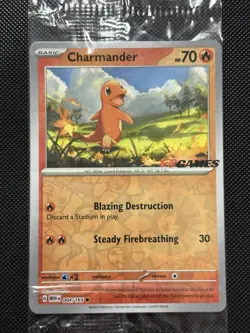 SEALED EB GAMES PROMO - Pokemon ENGLISH 151 - Charmander - 004/165 - MINTY - Image 5