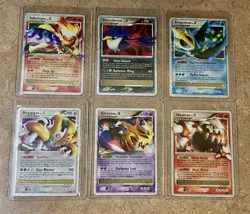 Pokemon DP LV.X-Holo Card Lot 6 - Infernape Honchkrow Empoleon Giratina etc. - Image 1