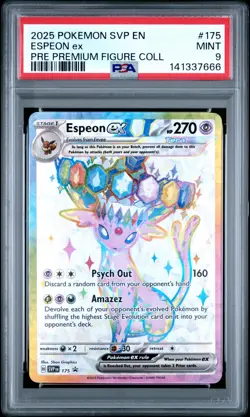 Espeon Ex Pokemon Svp En-Sv Black Star Promo 175 NM PSA 9 - Image 1