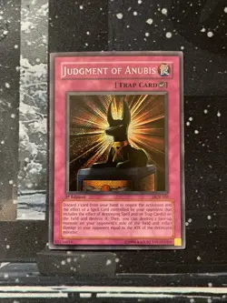 Yugioh Judgment Of Anubis DCR-105 Secret Rare 1st Edition - Image 1