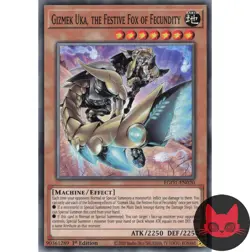 Yugioh Gizmek Uka, the Festive Fox of Fecundity EG01-EN020 Common 1st Edition NM - Image 1