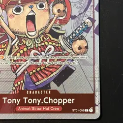 One Piece Card Game Japanese 25th Anniversary Edition ST01-006 Chopper Promo - Image 2