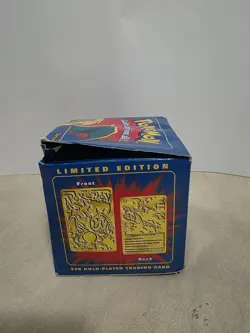23K Gold Plated CHARIZARD Trading Card 1999 Burger King Pokemon Ball NEW SEALED - Image 3