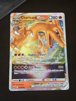 Charizard VSTAR Pokemon TCG card crown zenith 19/159 NM - Image 2