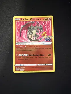 Radiant Charizard 011/078 Pokemon GO - Pokemon Card - NM - Image 1