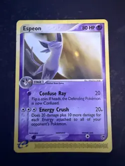 Pokemon TCG Espeon EX Sandstorm 16/100 Regular Rare Card, MP+ - Image 1