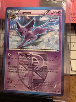 1x Single Pokemon Espeon 48/116 Team Plasma Freeze Non-Holo MP Card - Image 1