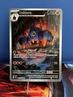 Boldore 128/086 Pokemon TCG White Flare English Card - Image 1