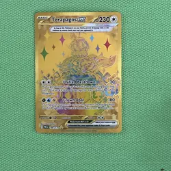 Pokemon TCG Terapagos EX Prismatic Evolutions Card 180/131 Gold - Image 1
