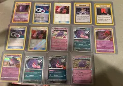 Gengar Pokemon TCG Card Lot 14 Trainers Fossil Halloween Promo Lp-mp Conditions - Image 1