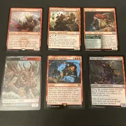 6 card bundle - Goblins; Magic: The Gathering - Image 1
