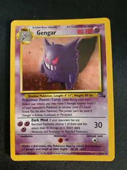 Pokemon TCG Card GENGAR Fossil 5/62 Holo Foil Rare Unlimited NM - Image 1