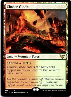 Cinder Glade 166 Rare Commander: Kamigawa: Neon Dynasty Magic: The Gathering NM - Image 1