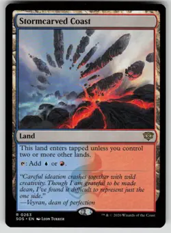 Stormcarved Coast Rare Secrets of Strixhaven 263 MTG Near Mint 2026 - Image 1