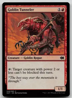 Goblin Tunneler #49 (LP) Merfolk vs Goblins DDT Magic MTG - Image 1