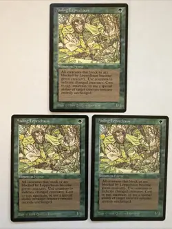 x3 Aisling Leprechauns Legends MTG Magic The Gathering LP Vintage 1994 - Image 1