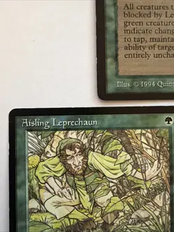 x3 Aisling Leprechauns Legends MTG Magic The Gathering LP Vintage 1994 - Image 4