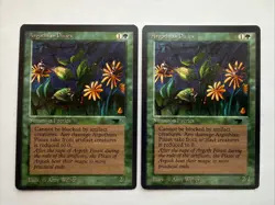 x2 Argothian Pixies Antiquities MTG Magic The Gathering LP Vintage 1994 - Image 1