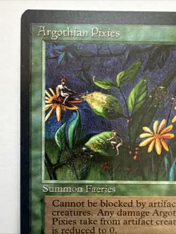 x2 Argothian Pixies Antiquities MTG Magic The Gathering LP Vintage 1994 - Image 2