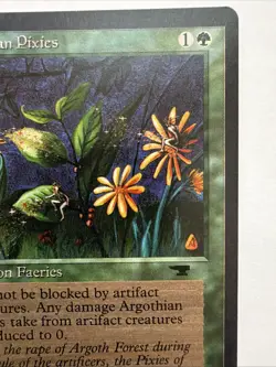 x2 Argothian Pixies Antiquities MTG Magic The Gathering LP Vintage 1994 - Image 4