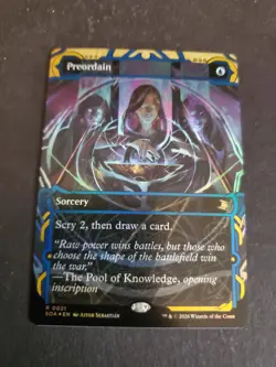 1x Preordain, Foil Borderless Secrets of Strixhaven Mystical Archive, MTG NM SOS - Image 1