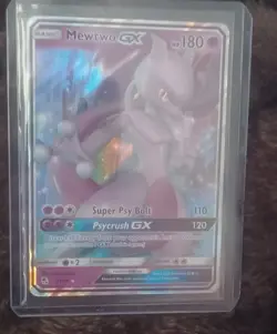 Pokemon Mewtwo GX TCG Holo Ultra Rare Card Hidden Fates 31/68 - Image 3