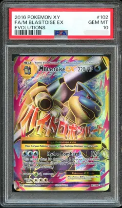 Pokemon Evolutions M Blastoise ex 102 PSA 10 - Image 1