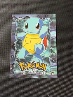 1999 Topps Pokemon Squirtle #07 Stage 1 E7 of 12 Blue Logo - Near Mint - Image 1