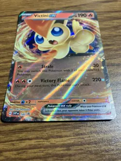 Victini EX 142 Scarlet & Violet Promo Holo Pokemon TCG Card NM Black Star - Image 2