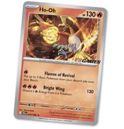 Pokemon TCG Ho-Oh EB Games Stamped Promo 010/086 Chaos Rising Preorder - Image 1