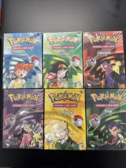 Wotc 1999 Pokemon Theme Deck Set & 2 Player Set Everything Pictured Included 742818060189 - Image 1