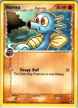 Horsea - (Delta Species) 50/101 Non Holo Dragon Frontiers - Pokemon Card - NM - Image 1