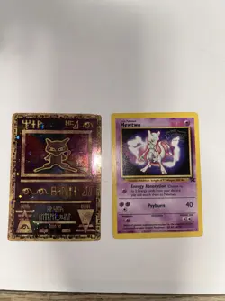 Ancient Mew Promo Holo and Mewtwo WB Promon TCG Pokemon - Image 1